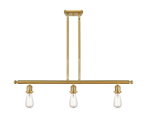 Ballston Three Light Island Pendant in Satin Gold (405|5163ISG)