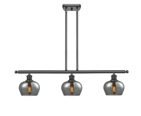 Ballston Three Light Island Pendant in Matte Black (405|5163IBKG93)