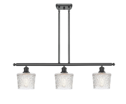 Ballston Three Light Island Pendant in Matte Black (405|5163IBKG402)