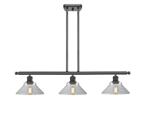 Ballston Three Light Island Pendant in Matte Black (405|5163IBKG132)