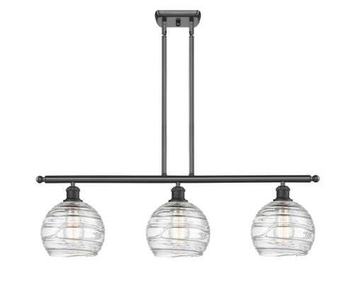 Ballston Three Light Island Pendant in Matte Black (405|5163IBKG12138)