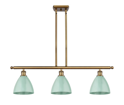 Ballston Three Light Island Pendant in Brushed Brass (405|5163IBBMBD75SF)