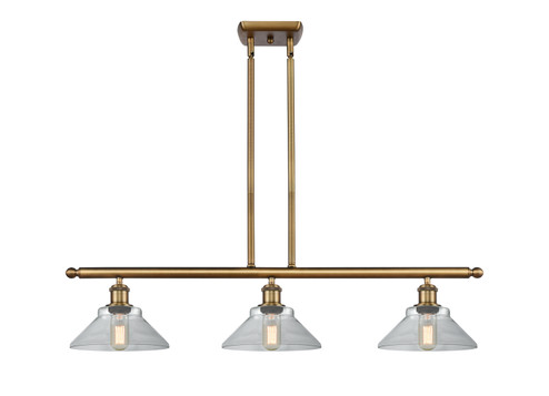 Ballston Three Light Island Pendant in Brushed Brass (405|5163IBBG132)