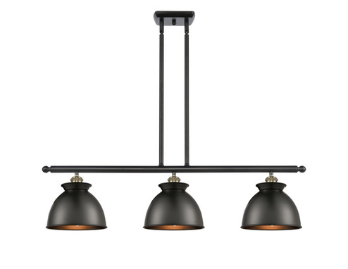 Ballston Three Light Island Pendant in Black Antique Brass (405|5163IBABM14BK)