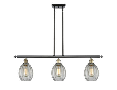 Ballston Three Light Island Pendant in Black Antique Brass (405|5163IBABG82)