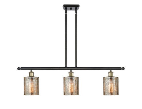 Ballston Three Light Island Pendant in Black Antique Brass (405|5163IBABG116)