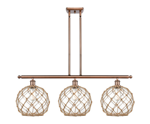Ballston LED Island Pendant in Antique Copper (405|5163IACG12210RBLED) Ballston LED Island Pendant in Antique Copper (405|5163IACG12210RBLED)
