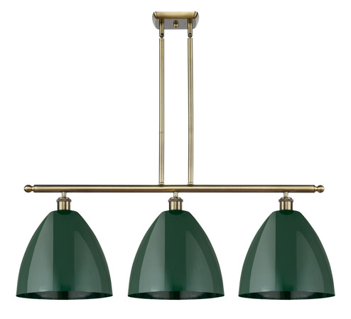 Ballston Three Light Island Pendant in Antique Brass (405|5163IABMBD12GR)