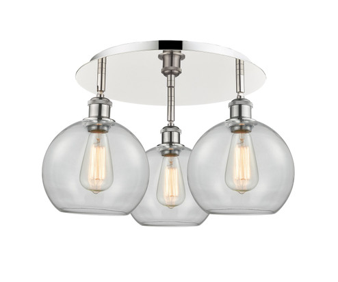 Ballston Three Light Semi-Flush Mount in Polished Nickel (405|5163CPNG1228)