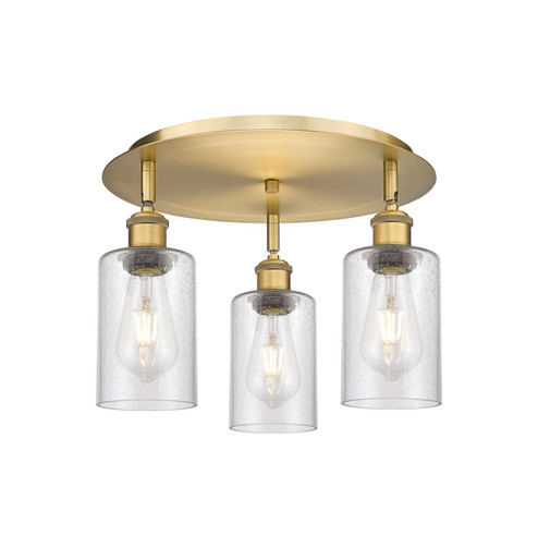 Ballston Three Light Semi-Flush Mount in Brushed Brass (405|5163CBBG804)