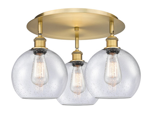 Ballston Three Light Flush Mount in Brushed Brass (405|5163CBBG1248) Ballston Three Light Flush Mount in Brushed Brass (405|5163CBBG1248)