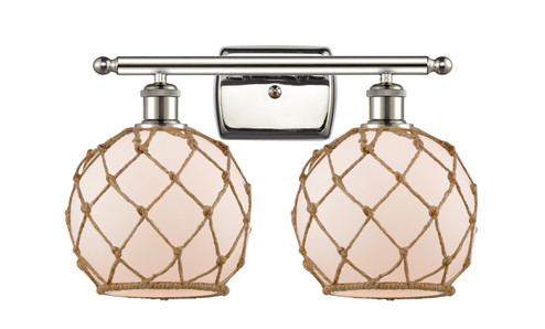 Ballston Two Light Bath Vanity in Polished Nickel (405|5162WPNG1218RB)