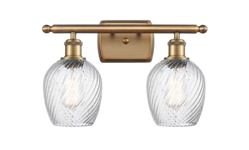 Ballston Two Light Bath Vanity in Brushed Brass (405|5162WBBG292)