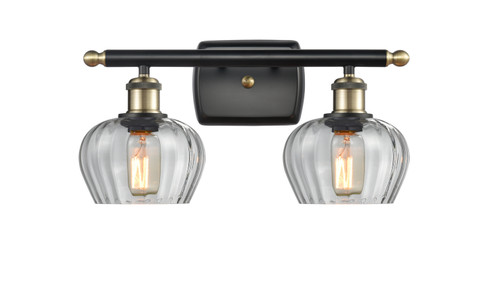Ballston Two Light Bath Vanity in Black Antique Brass (405|5162WBABG92)