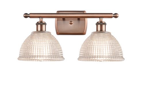 Ballston Two Light Bath Vanity in Antique Copper (405|5162WACG422)