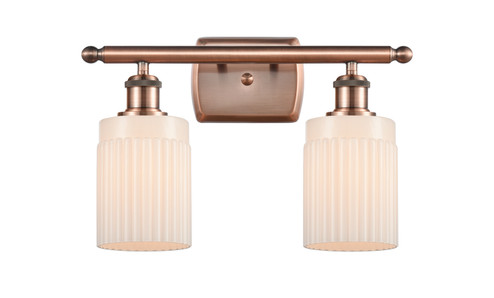 Ballston Two Light Bath Vanity in Antique Copper (405|5162WACG341)