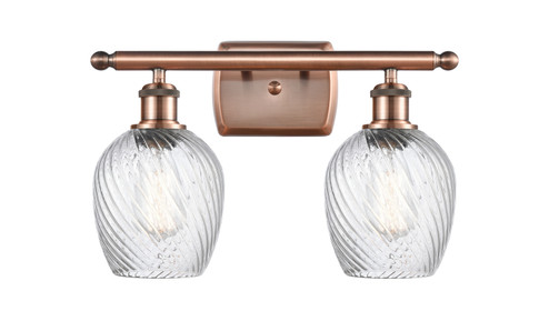 Ballston Two Light Bath Vanity in Antique Copper (405|5162WACG292)