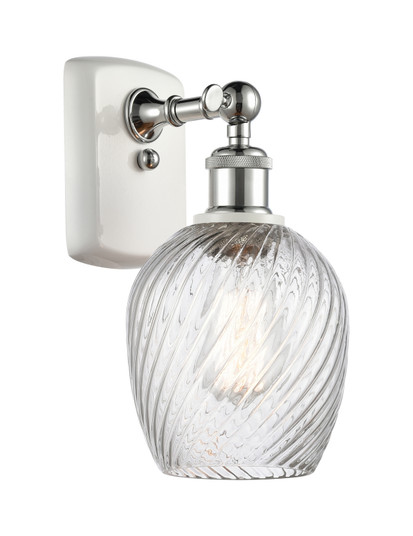 Ballston One Light Wall Sconce in White Polished Chrome (405|5161WWPCG292)