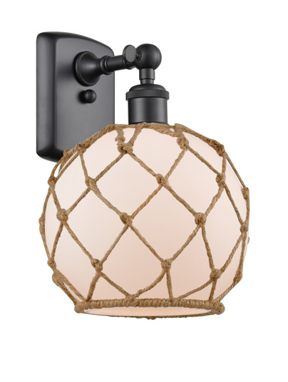 Ballston One Light Wall Sconce in Matte Black (405|5161WBKG1218RB)