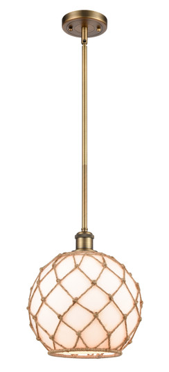 Ballston One Light Mini Pendant in Brushed Brass (405|5161SBBG12110RB)