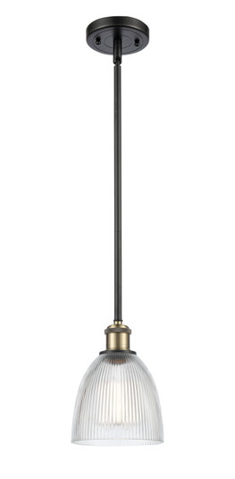 Ballston One Light Mini Pendant in Black Antique Brass (405|5161SBABG382)