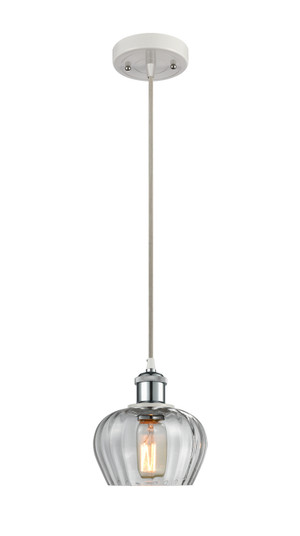 Ballston One Light Mini Pendant in White Polished Chrome (405|5161PWPCG92)