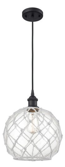 Ballston One Light Mini Pendant in Matte Black (405|5161PBKG12210RW)