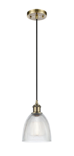 Ballston One Light Mini Pendant in Antique Brass (405|5161PABG382)