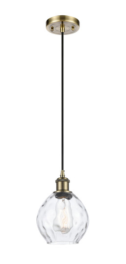 Ballston One Light Mini Pendant in Antique Brass (405|5161PABG362)