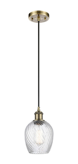 Ballston One Light Mini Pendant in Antique Brass (405|5161PABG292)