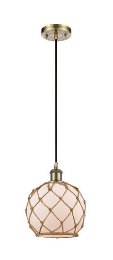 Ballston One Light Mini Pendant in Antique Brass (405|5161PABG1218RB)
