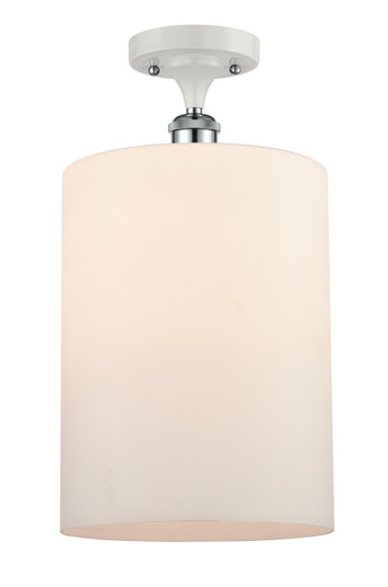 Ballston One Light Semi-Flush Mount in White Polished Chrome (405|5161CWPCG111L)