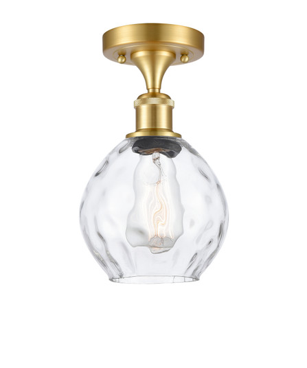 Ballston One Light Semi-Flush Mount in Satin Gold (405|5161CSGG362) Ballston One Light Semi-Flush Mount in Satin Gold (405|5161CSGG362)