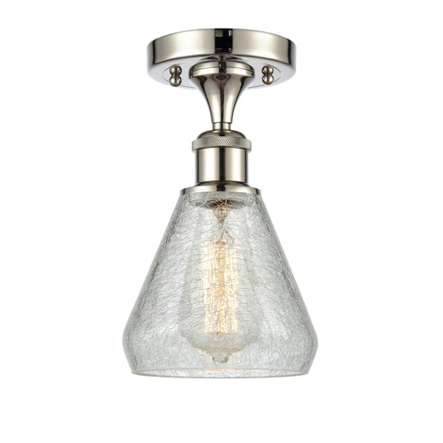 Ballston One Light Semi-Flush Mount in Polished Nickel (405|5161CPNG275)