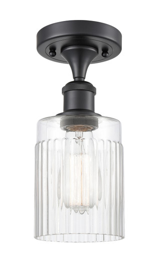 Ballston One Light Semi-Flush Mount in Matte Black (405|5161CBKG342)