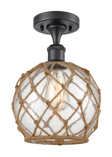 Ballston LED Semi-Flush Mount in Matte Black (405|5161CBKG1228RBLED)