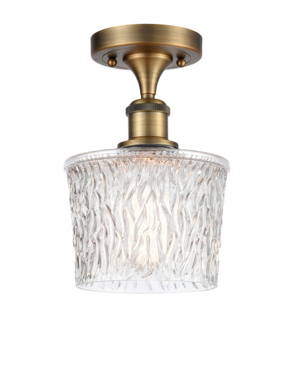 Ballston One Light Semi-Flush Mount in Brushed Brass (405|5161CBBG402)