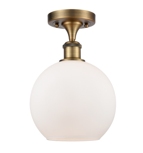 Ballston LED Semi-Flush Mount in Brushed Brass (405|5161CBBG1218LED)