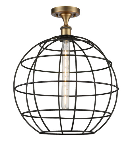 Ballston One Light Semi-Flush Mount in Brushed Brass (405|5161CBBCE16BK)