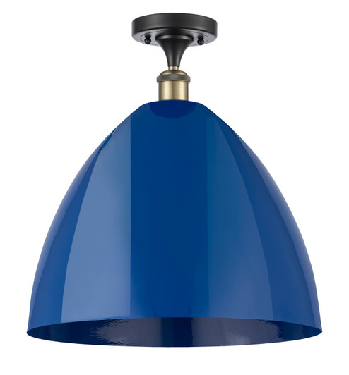 Ballston One Light Semi-Flush Mount in Black Antique Brass (405|5161CBABMBD16BL)