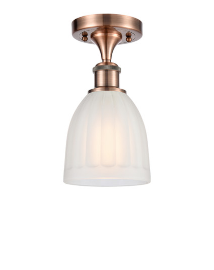 Ballston One Light Semi-Flush Mount in Antique Copper (405|5161CACG441) Ballston One Light Semi-Flush Mount in Antique Copper (405|5161CACG441)
