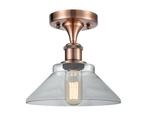 Ballston LED Semi-Flush Mount in Antique Copper (405|5161CACG132LED)