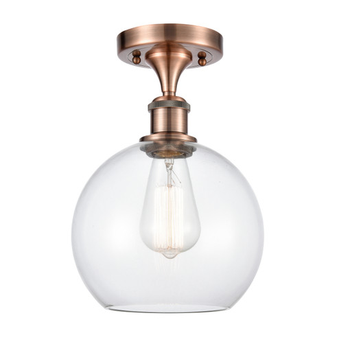 Ballston LED Semi-Flush Mount in Antique Copper (405|5161CACG1228LED)