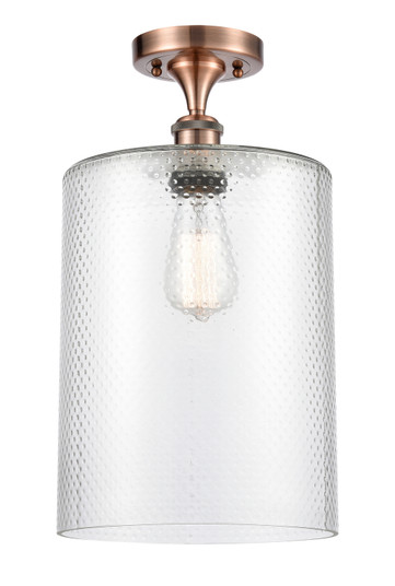 Ballston One Light Semi-Flush Mount in Antique Copper (405|5161CACG112L)