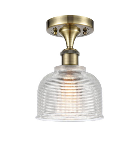Ballston LED Semi-Flush Mount in Antique Brass (405|5161CABG412LED)
