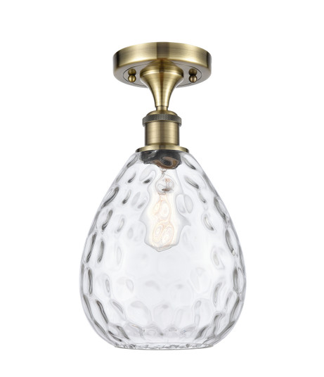 Ballston One Light Semi-Flush Mount in Antique Brass (405|5161CABG372)