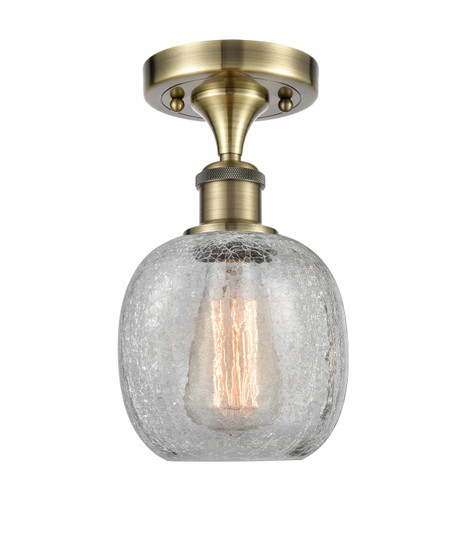 Ballston One Light Semi-Flush Mount in Antique Brass (405|5161CABG105)