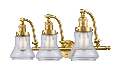 Franklin Restoration Three Light Bath Vanity in Satin Gold (405|5153WSGG192)