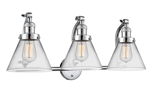 Franklin Restoration Three Light Bath Vanity in Polished Chrome (405|5153WPCG42)