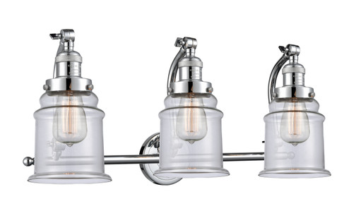 Franklin Restoration Three Light Bath Vanity in Polished Chrome (405|5153WPCG182)